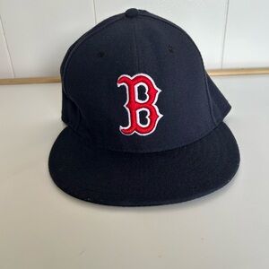 New Era 59Fifty 7.5 Inch Fitted Red Sox Hat Official On Field Cap